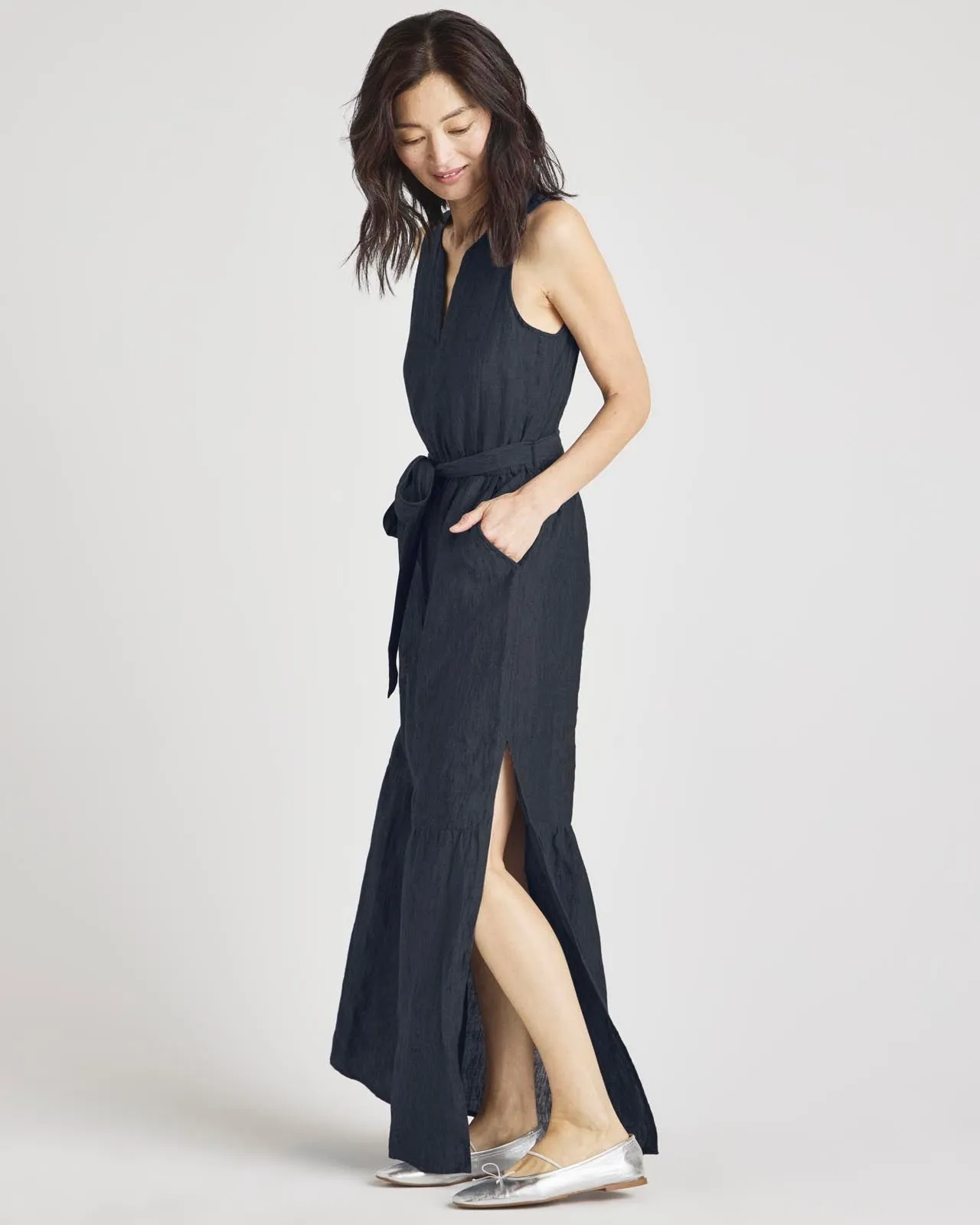 Stella Linen Maxi Dress