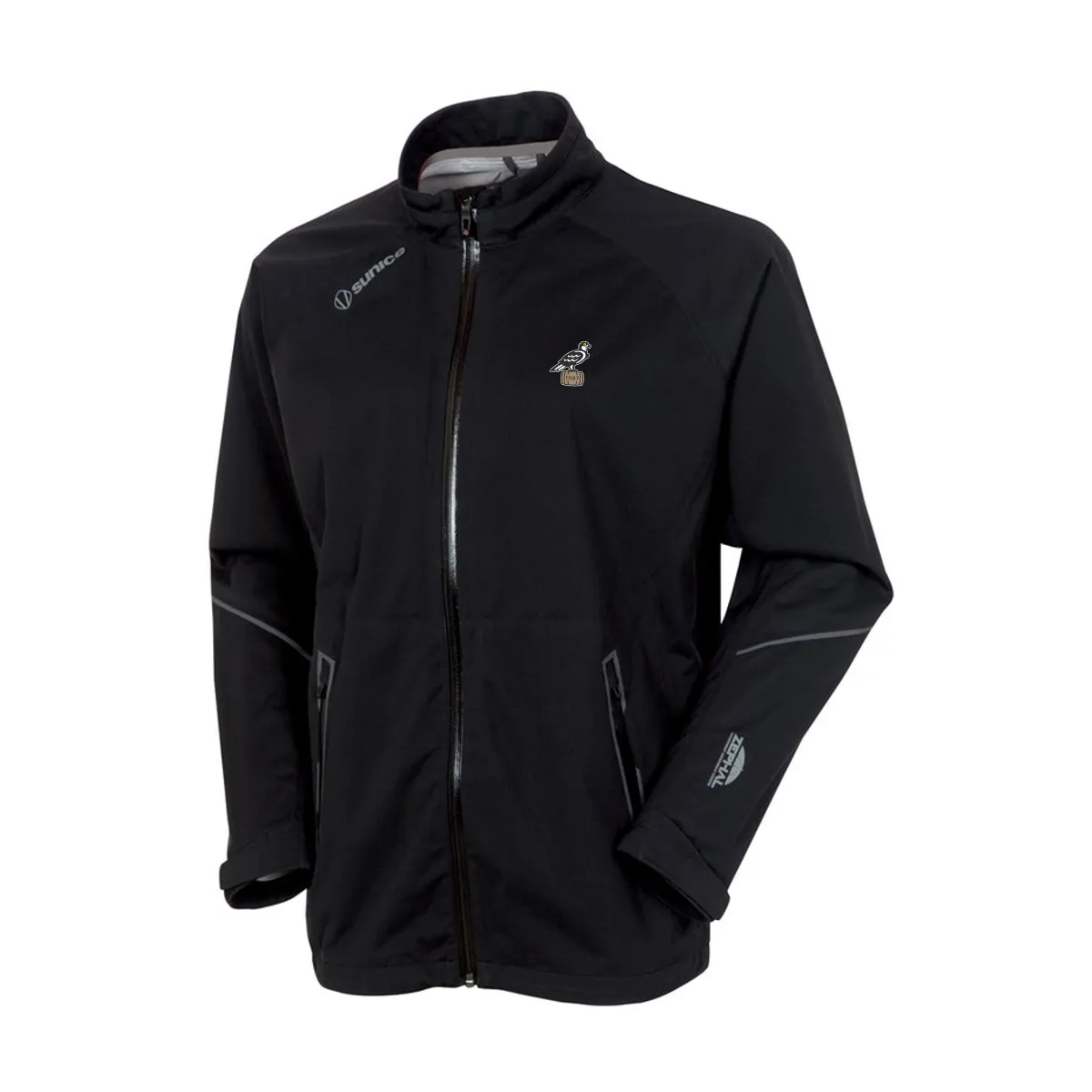 Sunice - Jay Zephal Rain Jacket - Spey Bay logo - Black