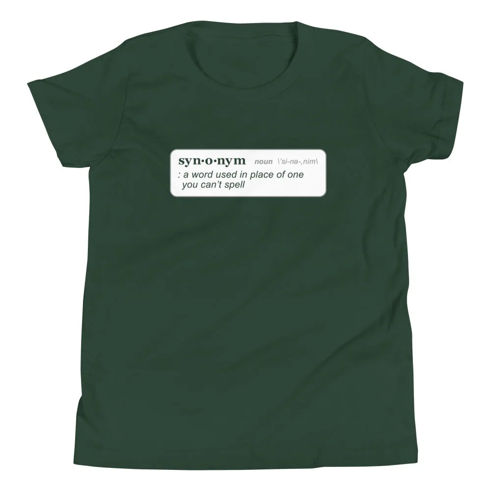 Synonym Definition Kid's Youth Tee