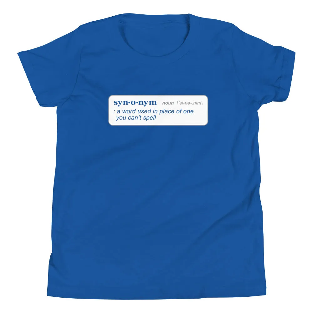 Synonym Definition Kid's Youth Tee