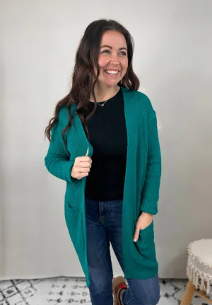 Tonya Teal Lightweight Cardigan