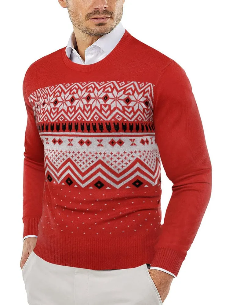 Trendy Crew Neck Pullover Knitted Sweater (US Only)