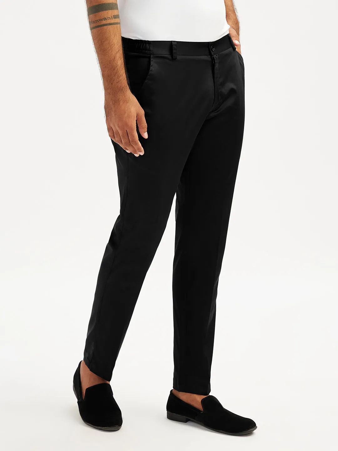 VASTRAMAY Men's Black - Pant Style Pyjama