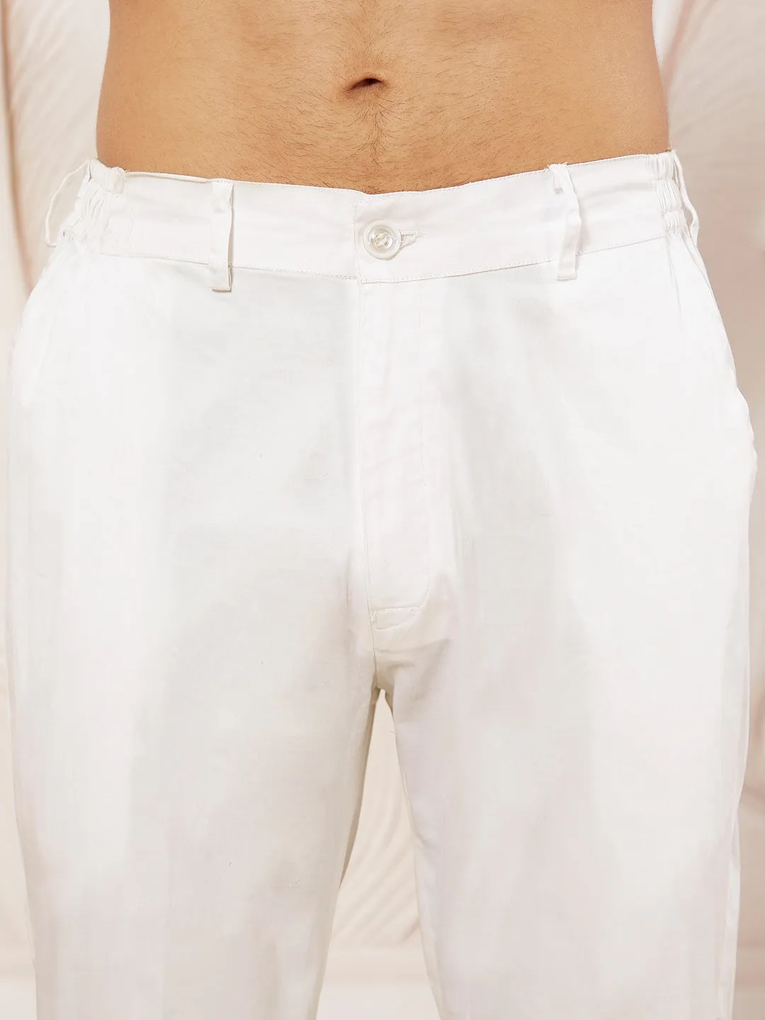 VASTRAMAY Men's White - Pant Style Pyjama