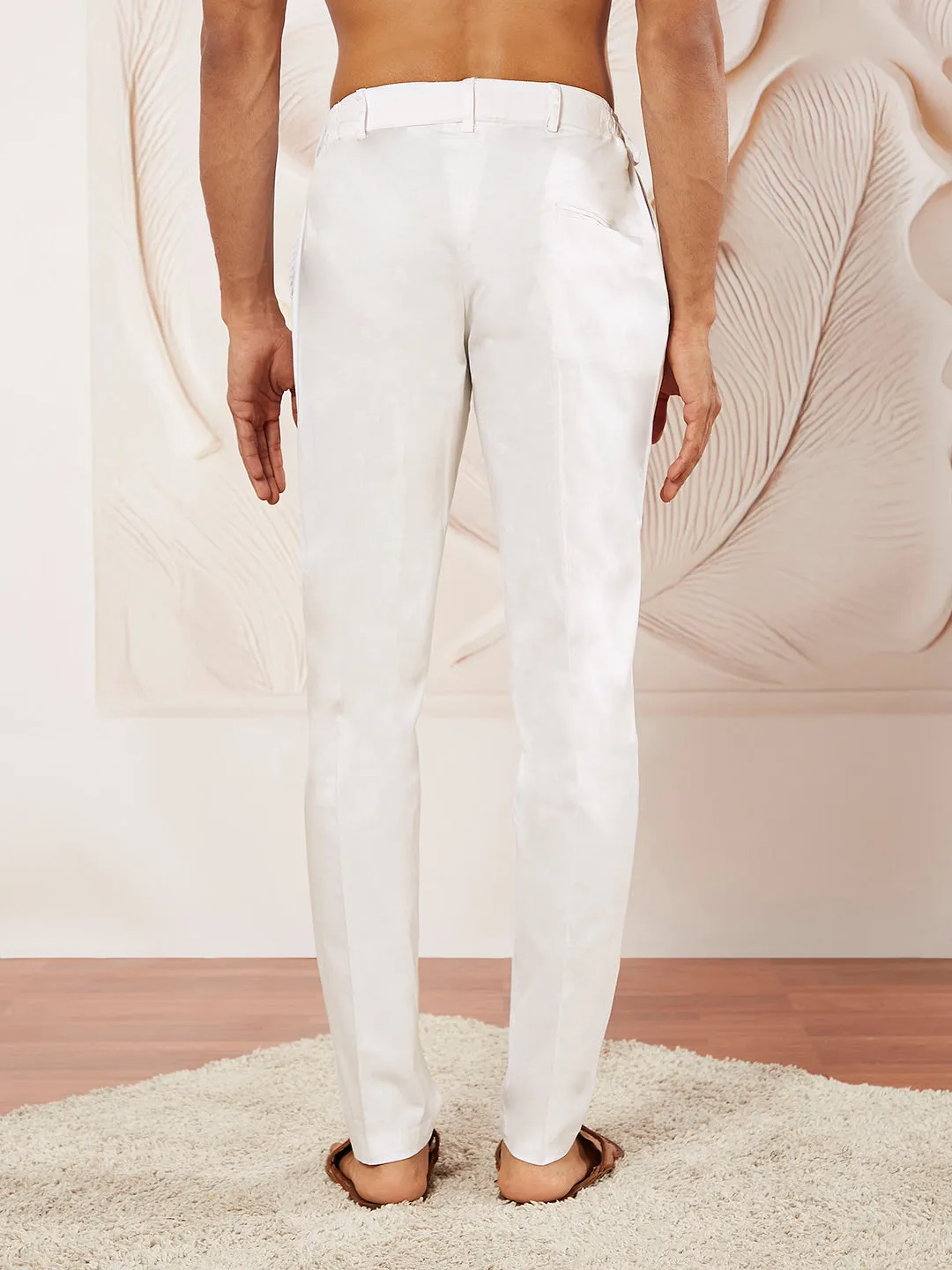 VASTRAMAY Men's White - Pant Style Pyjama