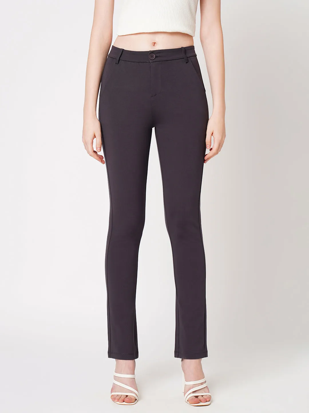 Women High-Rise Straight Treggings