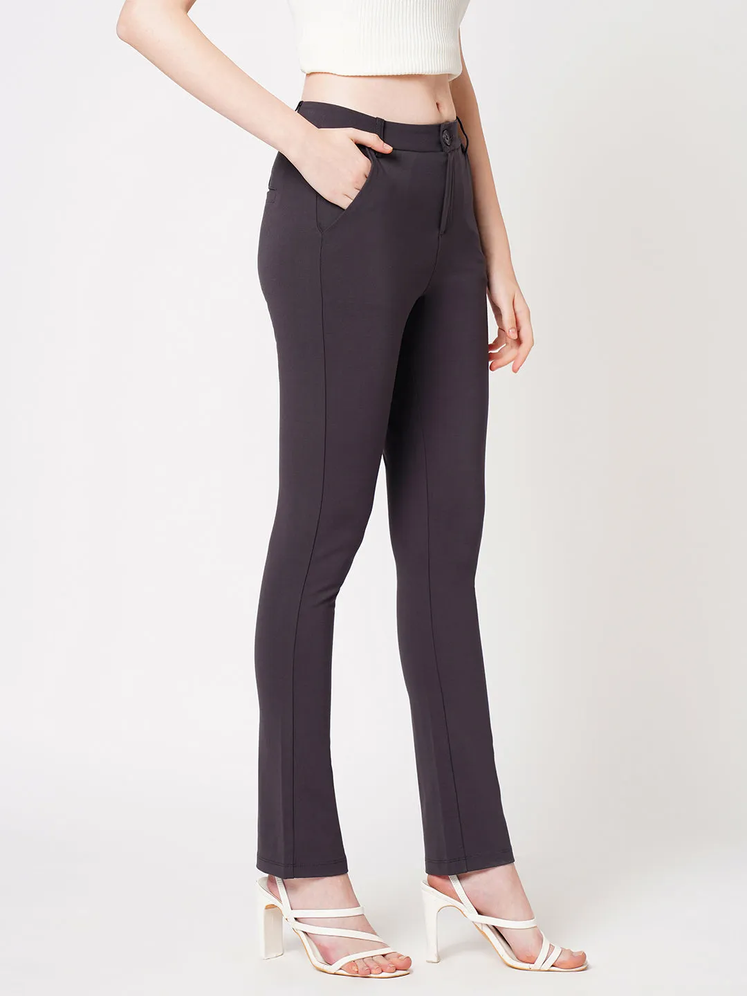 Women High-Rise Straight Treggings