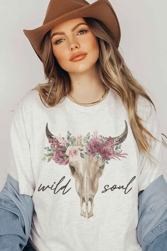 WOMEN WILD SOUL CATTLE T SHIRT PLUS SIZE