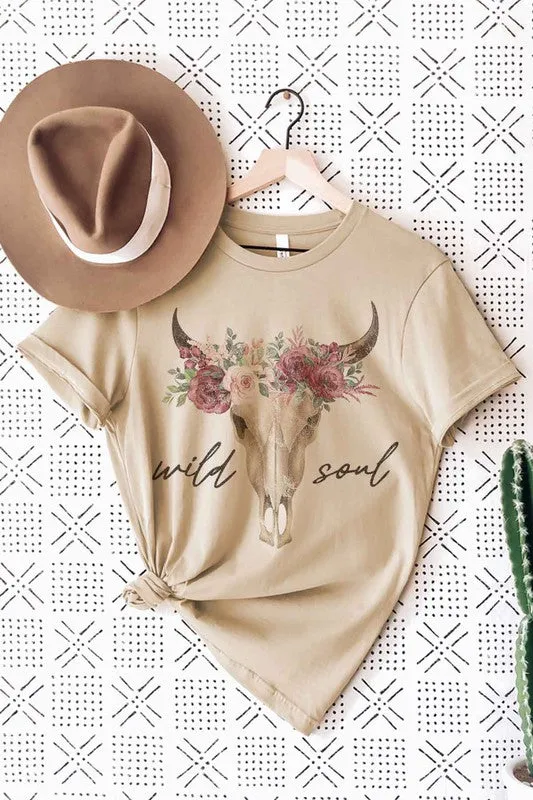 WOMEN WILD SOUL CATTLE T SHIRT PLUS SIZE