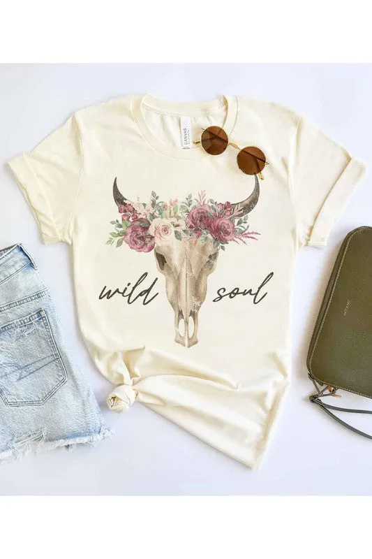 WOMEN WILD SOUL CATTLE T SHIRT PLUS SIZE