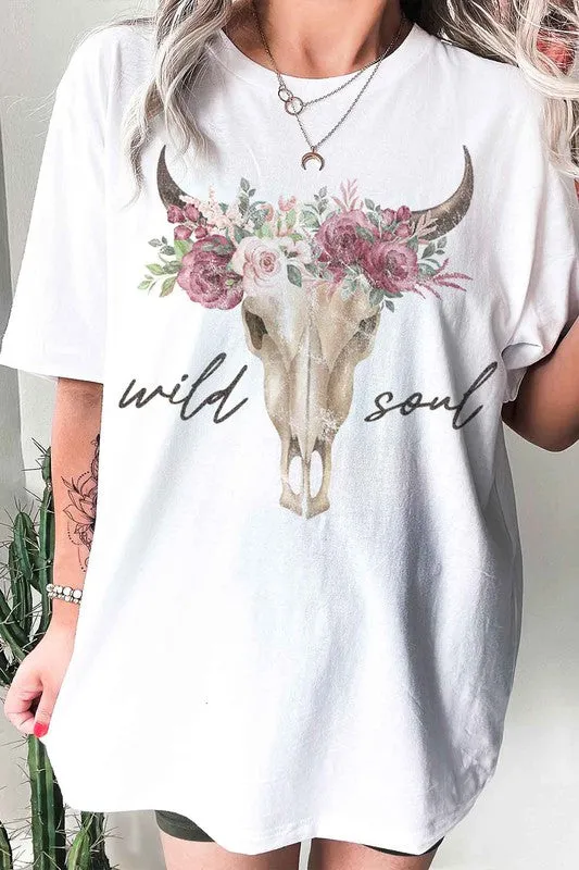 WOMEN WILD SOUL CATTLE T SHIRT PLUS SIZE